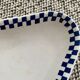 Service dish terre de fer st amand - hamage damier motif
