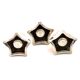 Set of 3 DESIGN BMF modular candle holders in silver metal 1970