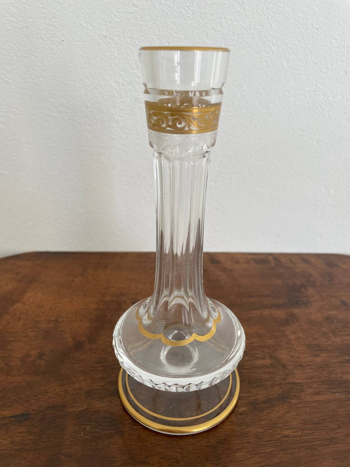 Saint Louis thistle gold vase