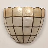 Pair of mother-of-pearl wall lights