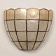 Pair of mother-of-pearl wall lights