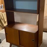 Vintage bookcase with compass feet from the 60s