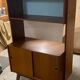 Bibliothèque vintage pieds compas années 60