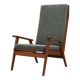 Fauteuil en chêne, design danois, années 1970, production : Danemark
