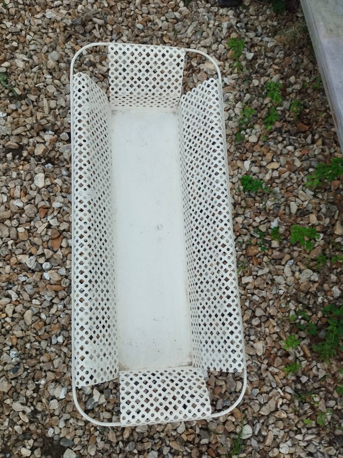 Antique vintage wrought iron planter