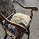 Fauteuil et chaise style Louis XIII