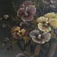 Signed oil on canvas, basket of flowers, early 20th century