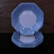 6 vintage octagonal deep plates Arcopal