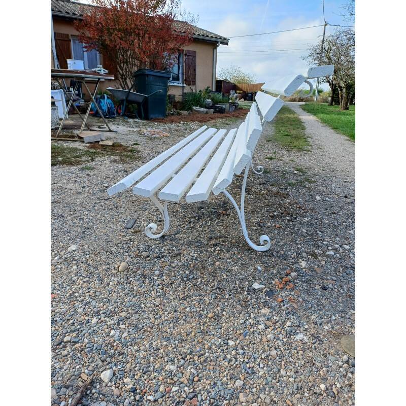 Wrought iron bench from the 60s