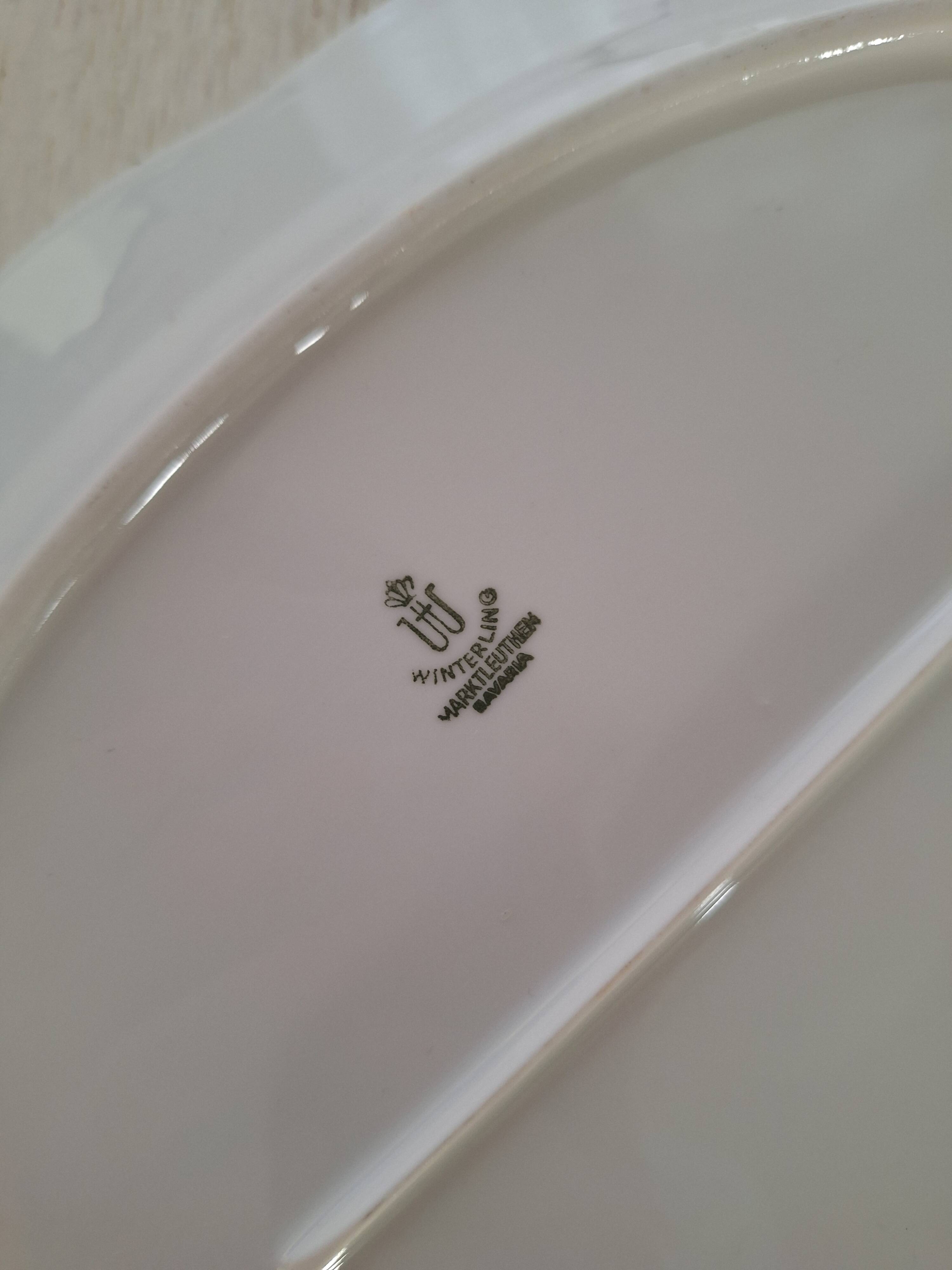White oval plate Winterling Marktleuthen Bavaria