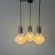 Cascade lamp with 3 glass and chrome shades by WILA, 1960s, Germany