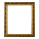 Wall mirror in an ornate frame, 1960s – vintage, gilded frame