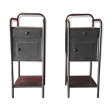 Pair of industrial bedside
