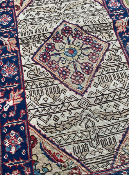 Antique Tabriz carpet 126x76cm