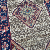Antique Tabriz carpet 126x76cm