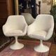 Pair of vintage tulip armchairs