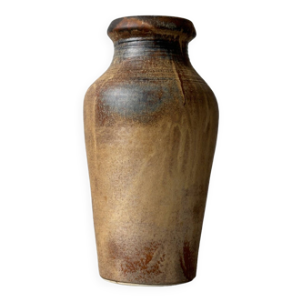 Grande poterie en céramique colorée - vase brutaliste