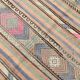 Tapis Kilim Vintage Rayé Pastel, Tons Doux, Motifs Ethniques, 174x256 Cm