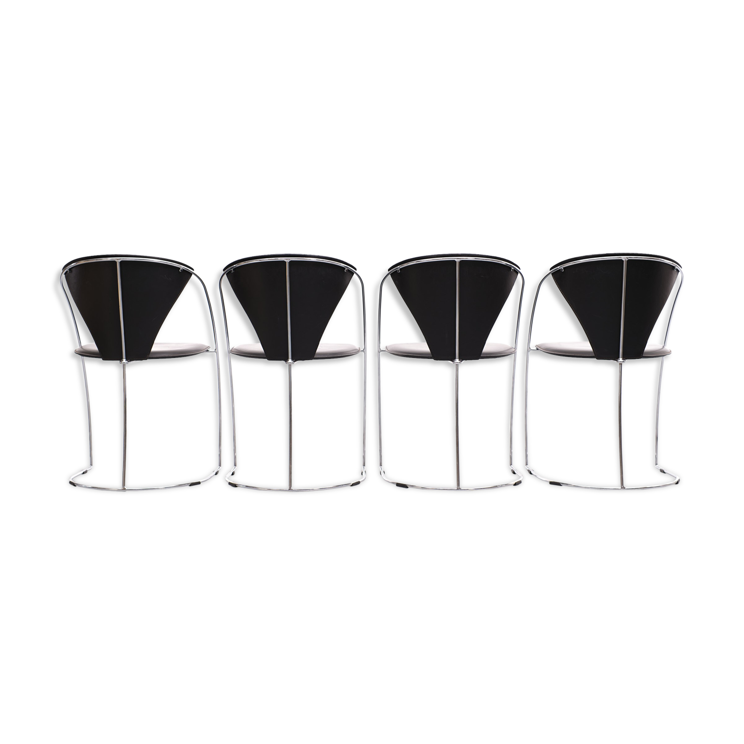 Arrben Linda Dining Chairs, Italy, 1982, Set of 4