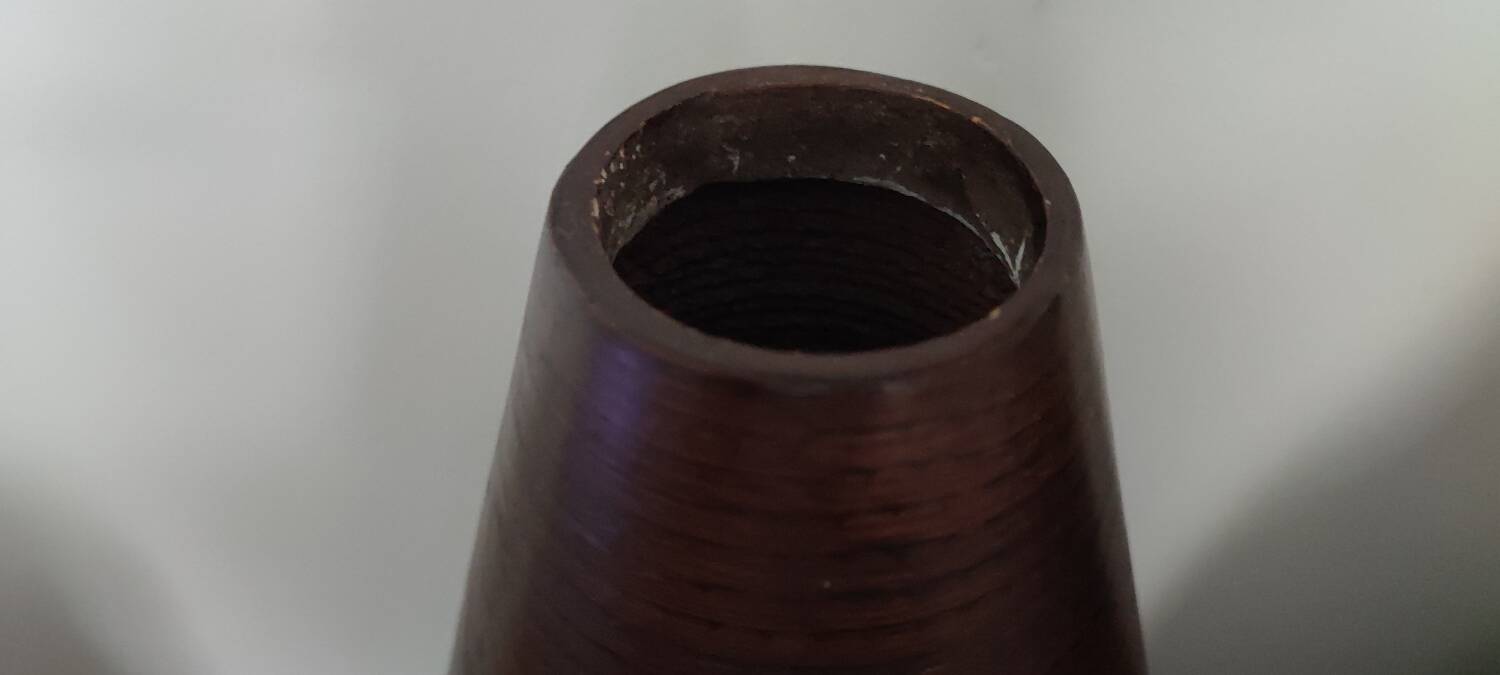 Pair of bamboo vases