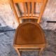 Ancienne chaise bistrot style luterma bois clair vintage #a567
