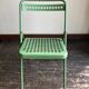 Chaise de jardin en tôle perforée 1950
