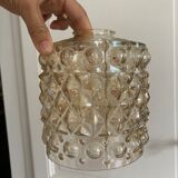 Amber glass swing vintage shade