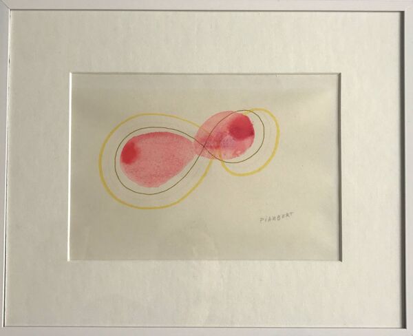 Dessin original signé au crayon Jean Piaubert, Sans titre, c .1960