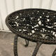 Small side table plant holder wrought iron