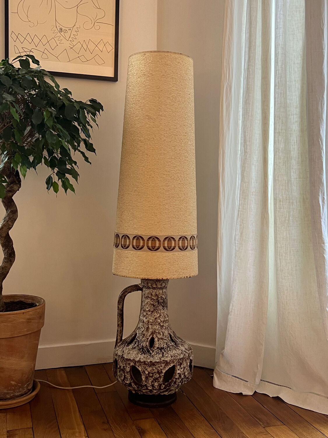 Lampe de sol seventies