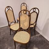 Chaises de salle à manger, bois courbé, M 17, dossier haut, 1 sur 4