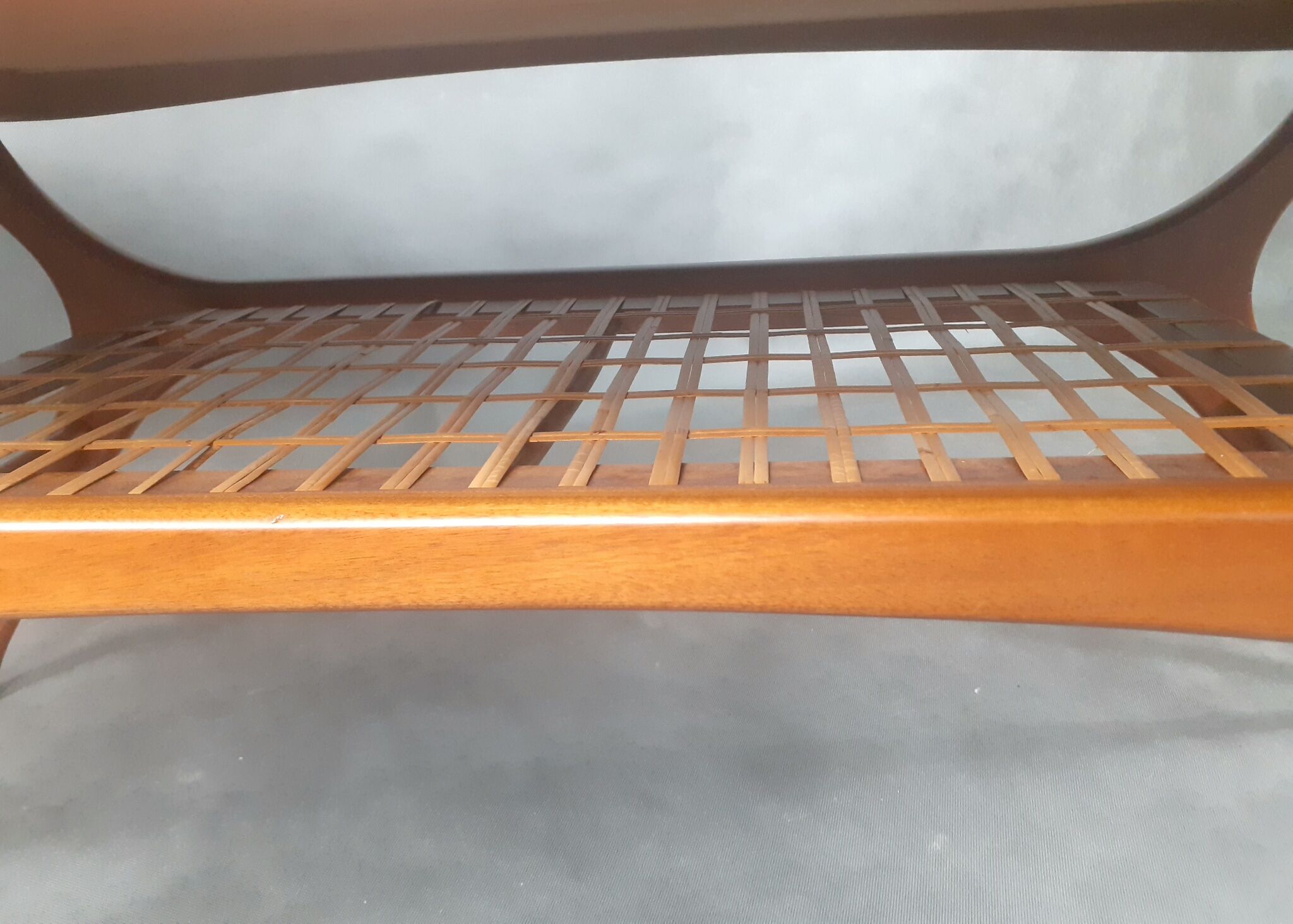 Teak & Fluted coffee table by Olav Laupsa for Sola Møbler, Vintage Norwegian 1960s