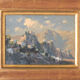 Huile de paysage de montagne