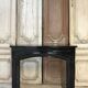 Black marble fireplace from around 1900
