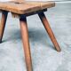 Folk Art Handmade Milk Stool, Late 1800s