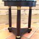 Empire period tripod pedestal table with sea green marble top and bronze ornamentation