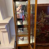 Cherry wood display cabinet