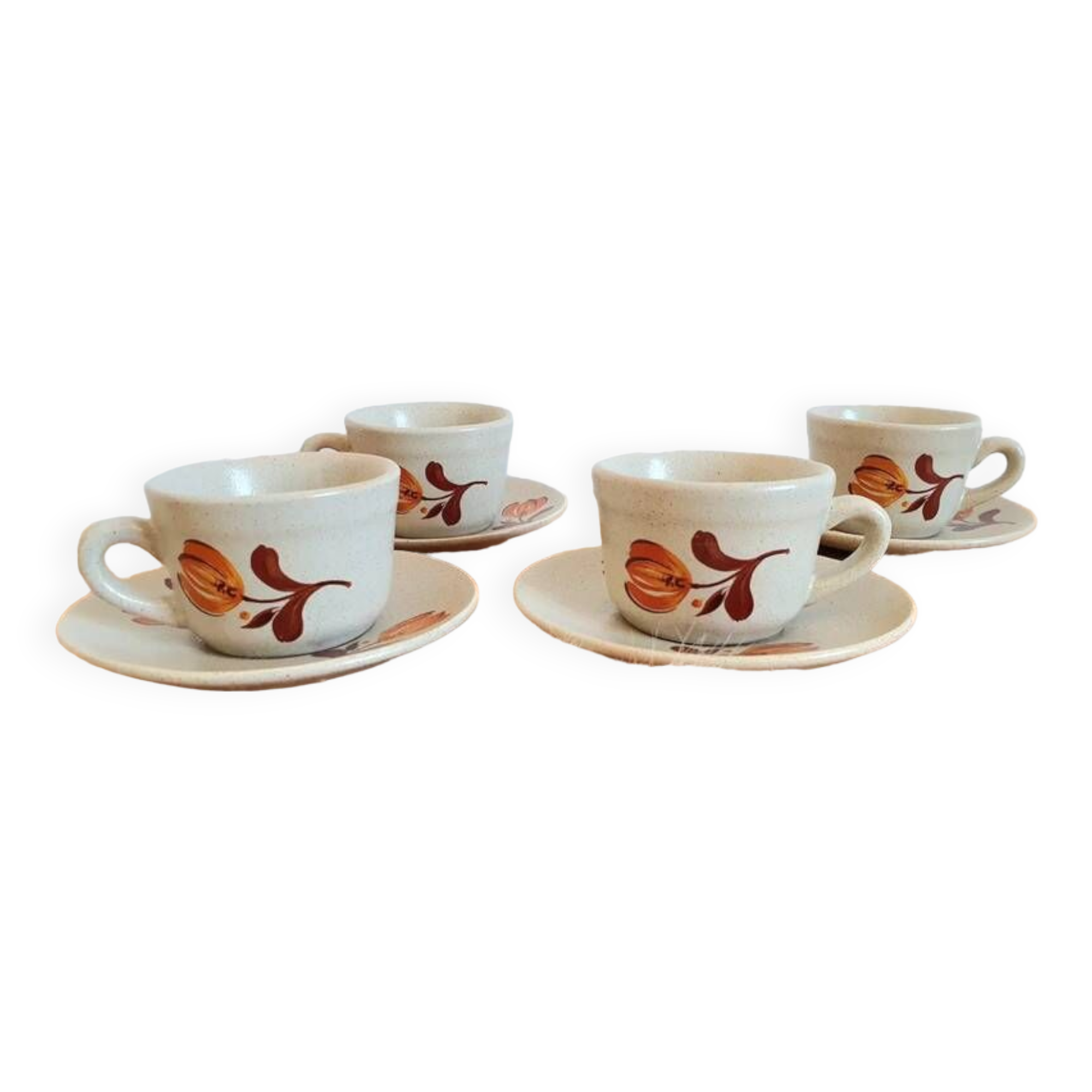 St Amand earthenware coffee cups