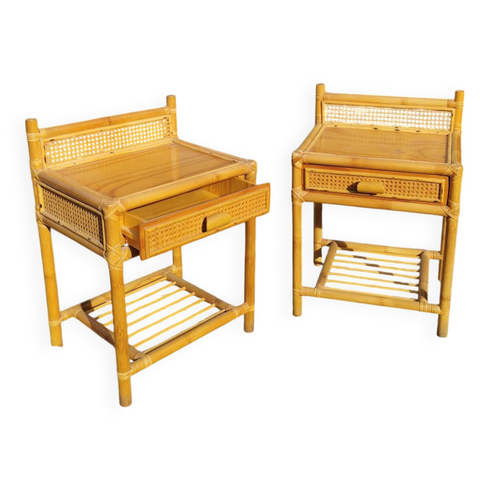 Pair of vintage bedside tables