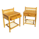 Pair of vintage bedside tables