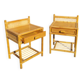 Pair of vintage bedside tables