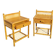 Pair of vintage bedside tables