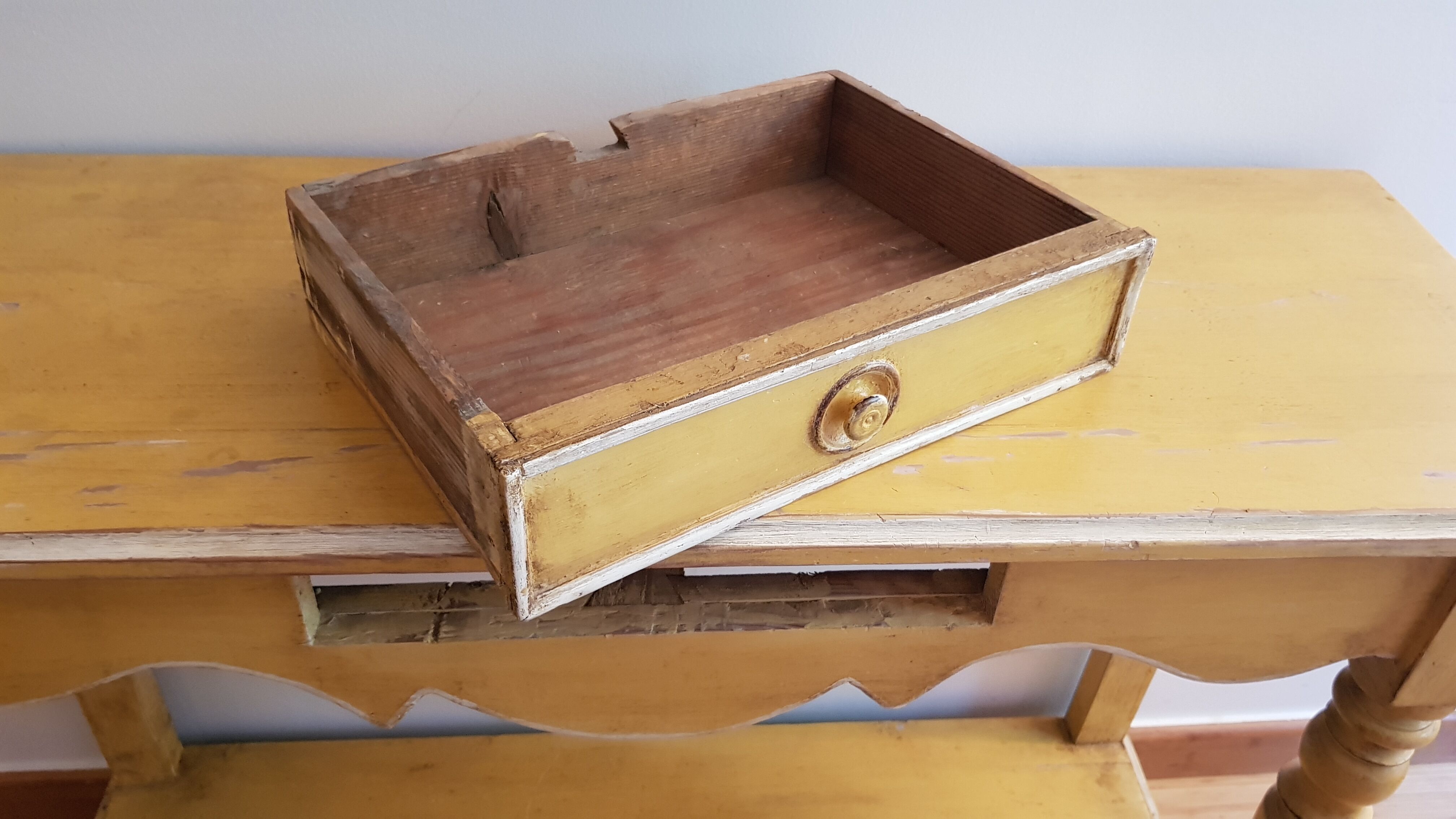 Provencal console with 1 drawer