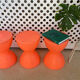 Vintage diabolo stool 1980s