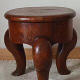 Antique walnut piano stool