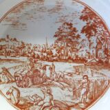 6 vintage white Augusty porcelain soup plates in very good condition.