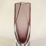 Pink Sommerso vase from Murano