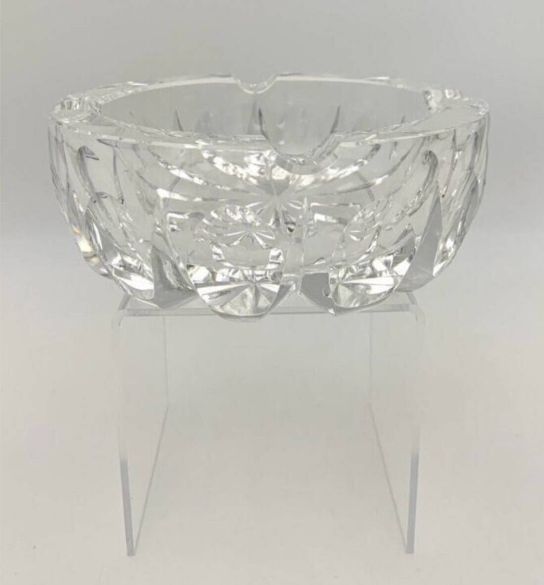 Vintage Saint Louis crystal ashtray, Ambassador model