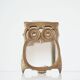 Brass owl mirror