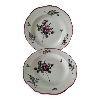 Duo d'assiettes Gien modèle Strasbourg